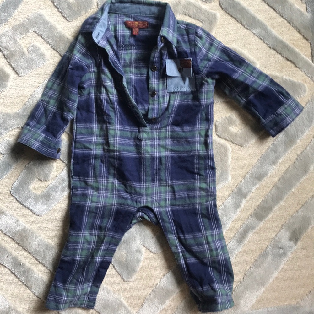 Only worn once! 7 for all Mankind boys jumpsuit!